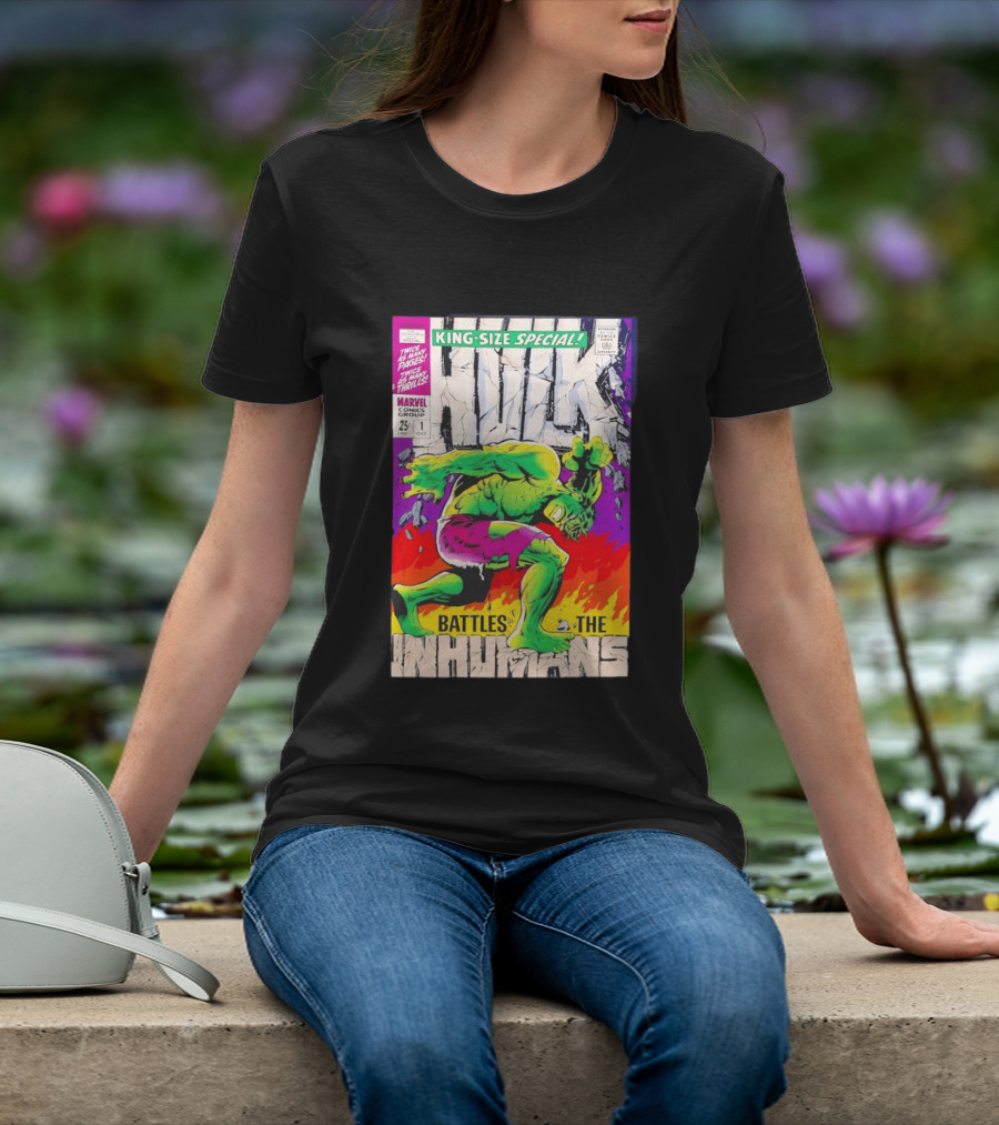 The Incredible Hulk King Size Special Battles The Inhumans Marvel Comics Group 1968 Cover T-Shirt