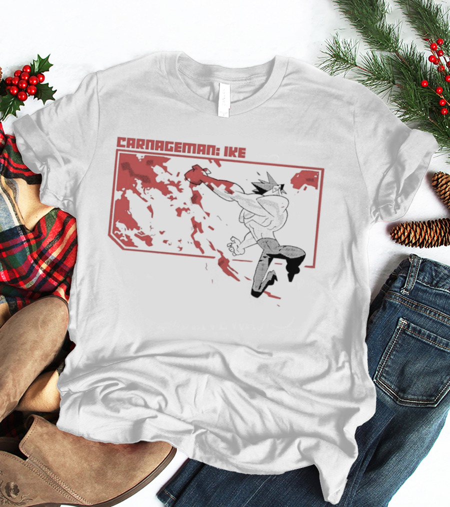Carnageman Ike Comic Explosive Action T-Shirt