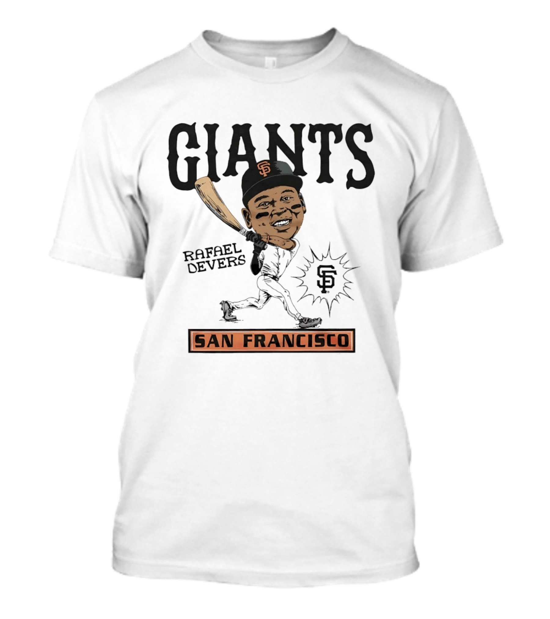 Rafael Devers San Francisco Giants MLB Baseball Caricature Giants San Francisco T-Shirt
