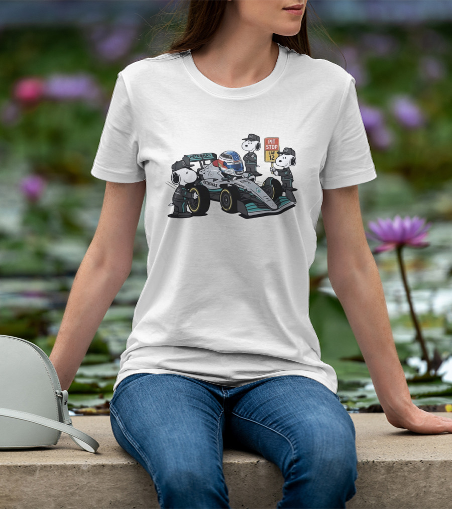 Kimi Antonelli Snoopy Petronas Pit Crew Lap 12 Formula 1 T-Shirt