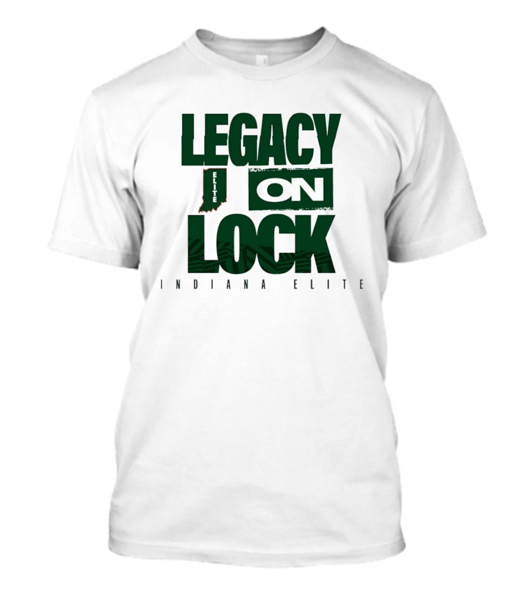 Legacy On Lock Indiana Elite Basketball State Pride T-Shirt