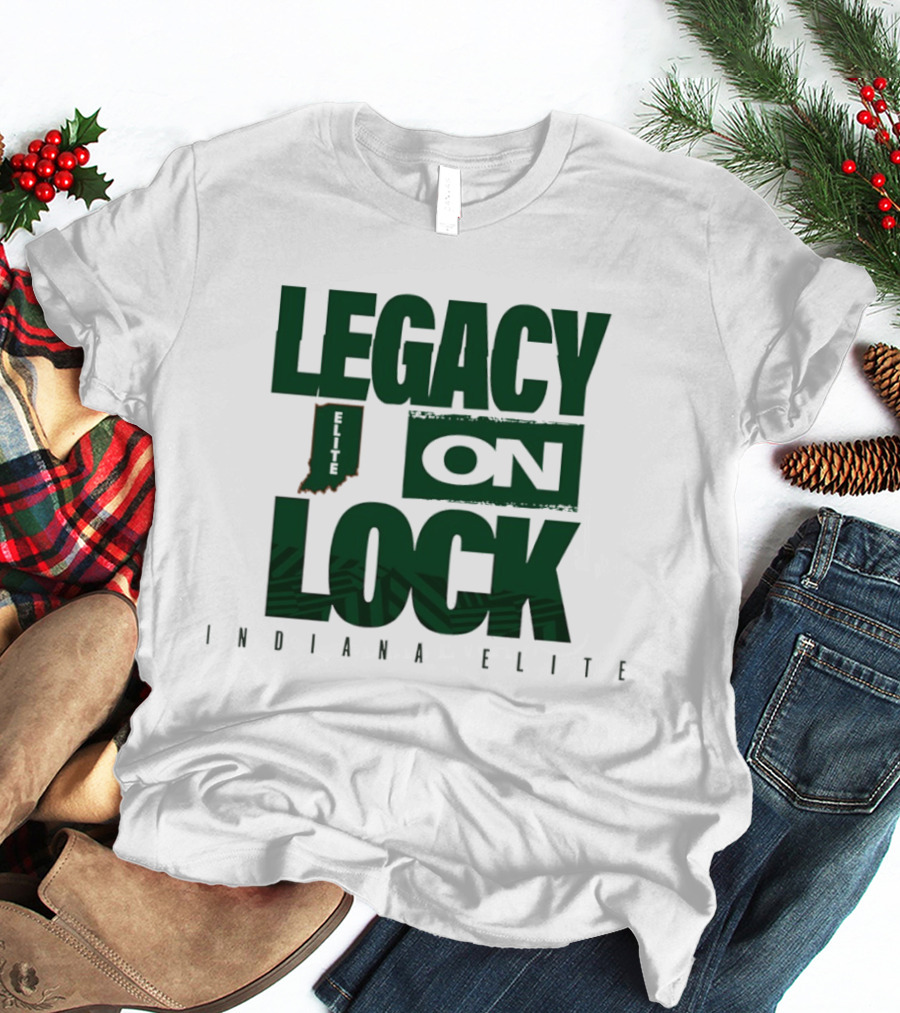 Legacy On Lock Indiana Elite Basketball State Pride T-Shirt