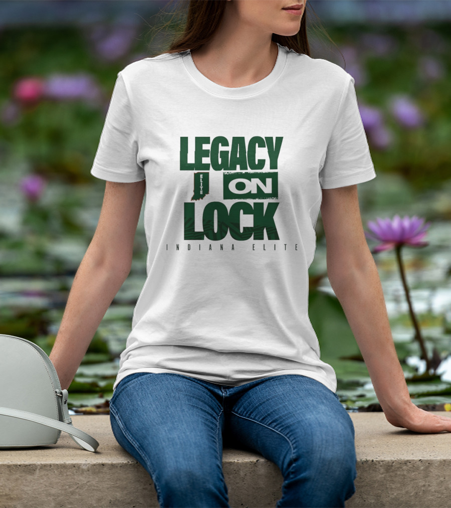 Legacy On Lock Indiana Elite Basketball State Pride T-Shirt
