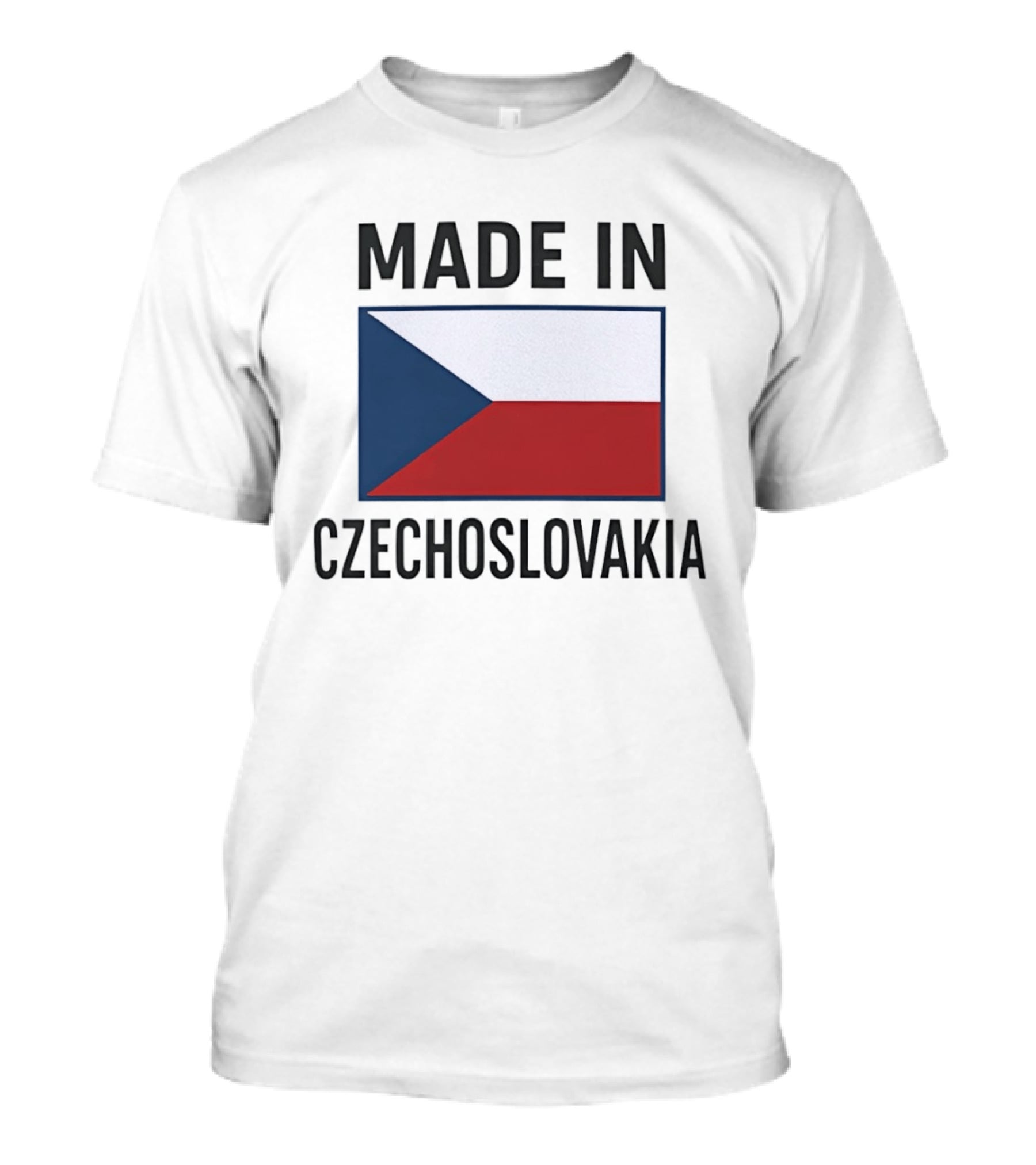 Made In Czechoslovakia Czechia Flag Heritage T-Shirt