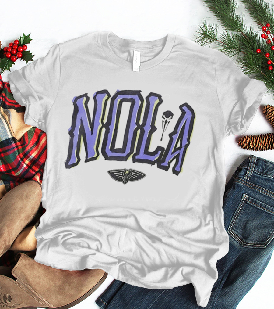 NOLA New Orleans Pelicans Basketball Team Spirit T-Shirt