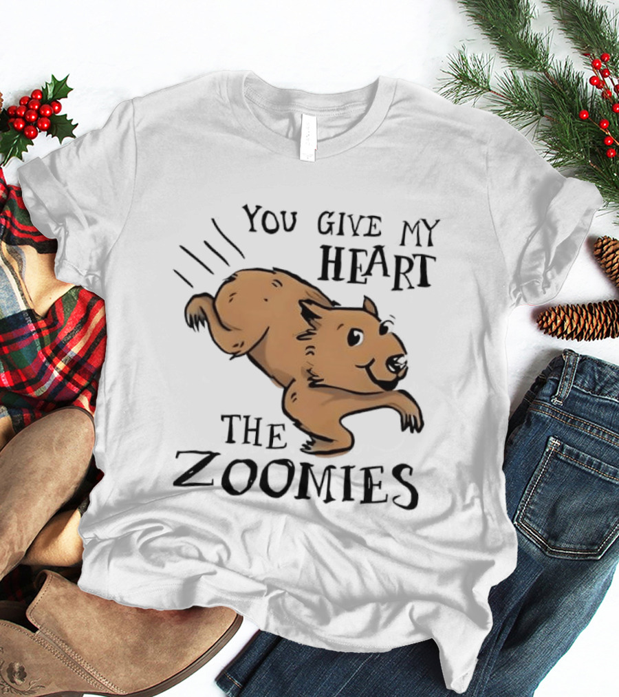You Give My Heart The Zoomies Capybara T-Shirt