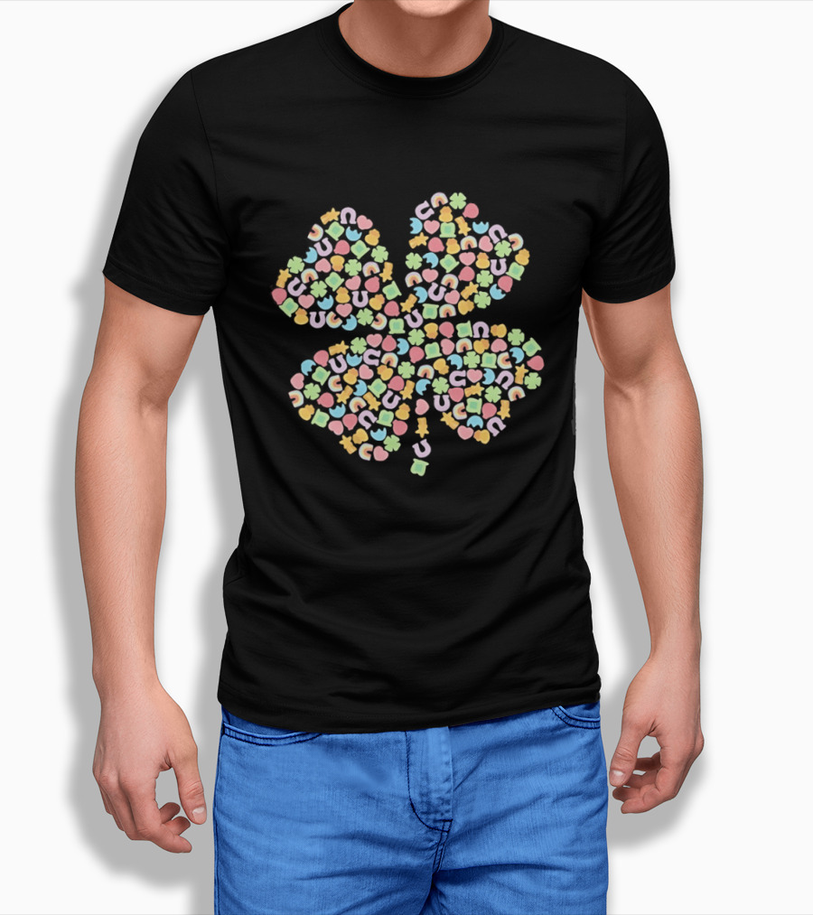 Lucky Charms Four Leaf Clover Candy St Patricks Day 2026 T-Shirt