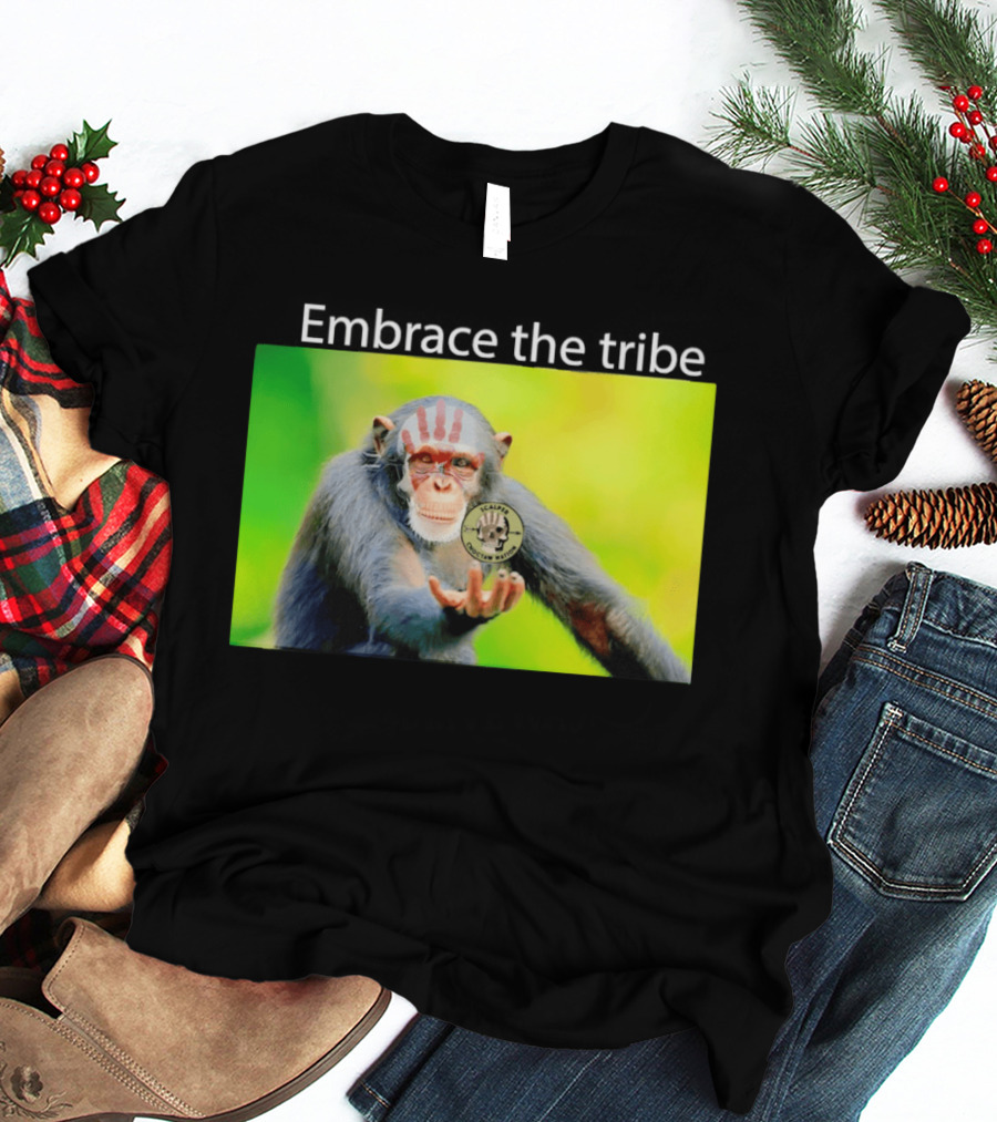 Scalper Choctaw Nation Monkey Embrace The Tribe Handprint T-Shirt