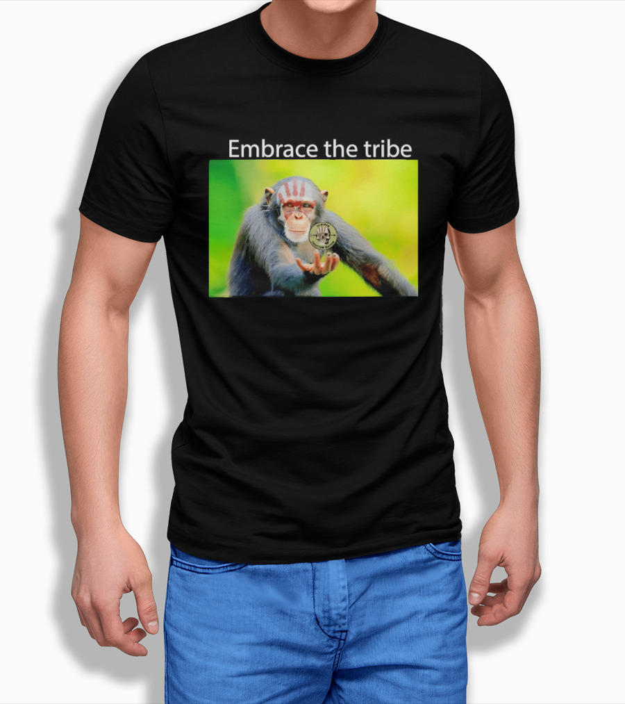 Scalper Choctaw Nation Monkey Embrace The Tribe Handprint T-Shirt