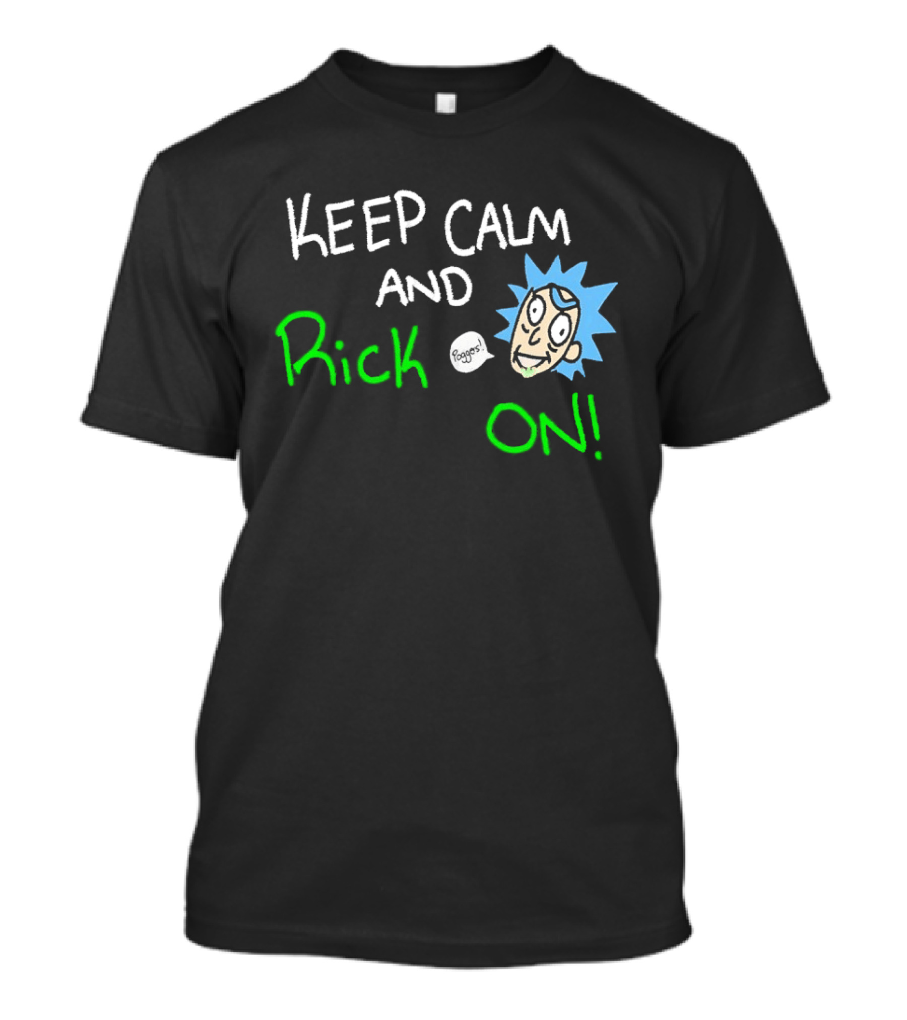 Keep Calm And Rick On Funny Cartoon T-Shirt