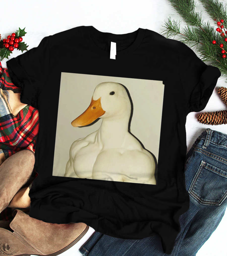 Muscle Goose Meme Buff Animal Bodybuilder Goose T-Shirt