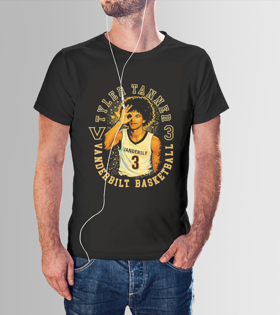 Tyler Tanner Vanderbilt Basketball 3 Commodores T-Shirt