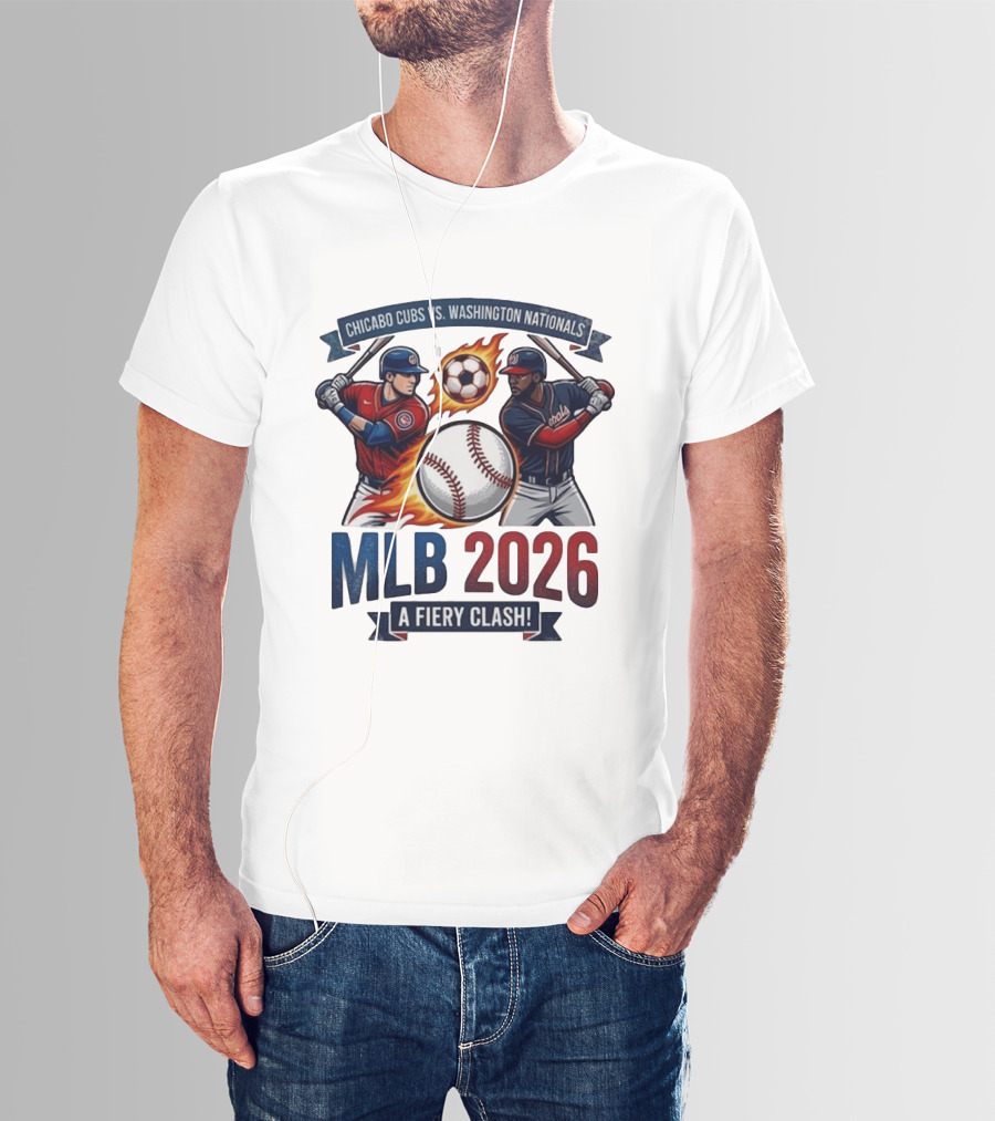 Chicago Cubs Vs Washington Nationals MLB 2026 A Fiery Clash T-Shirt