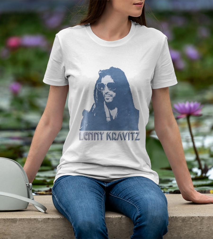 Lenny Kravitz Blue Sunglasses Las Vegas T-Shirt
