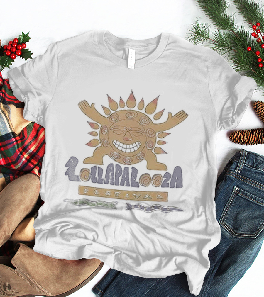Lollapalooza Festival Sunburst Full Lineup 1992 T-Shirt