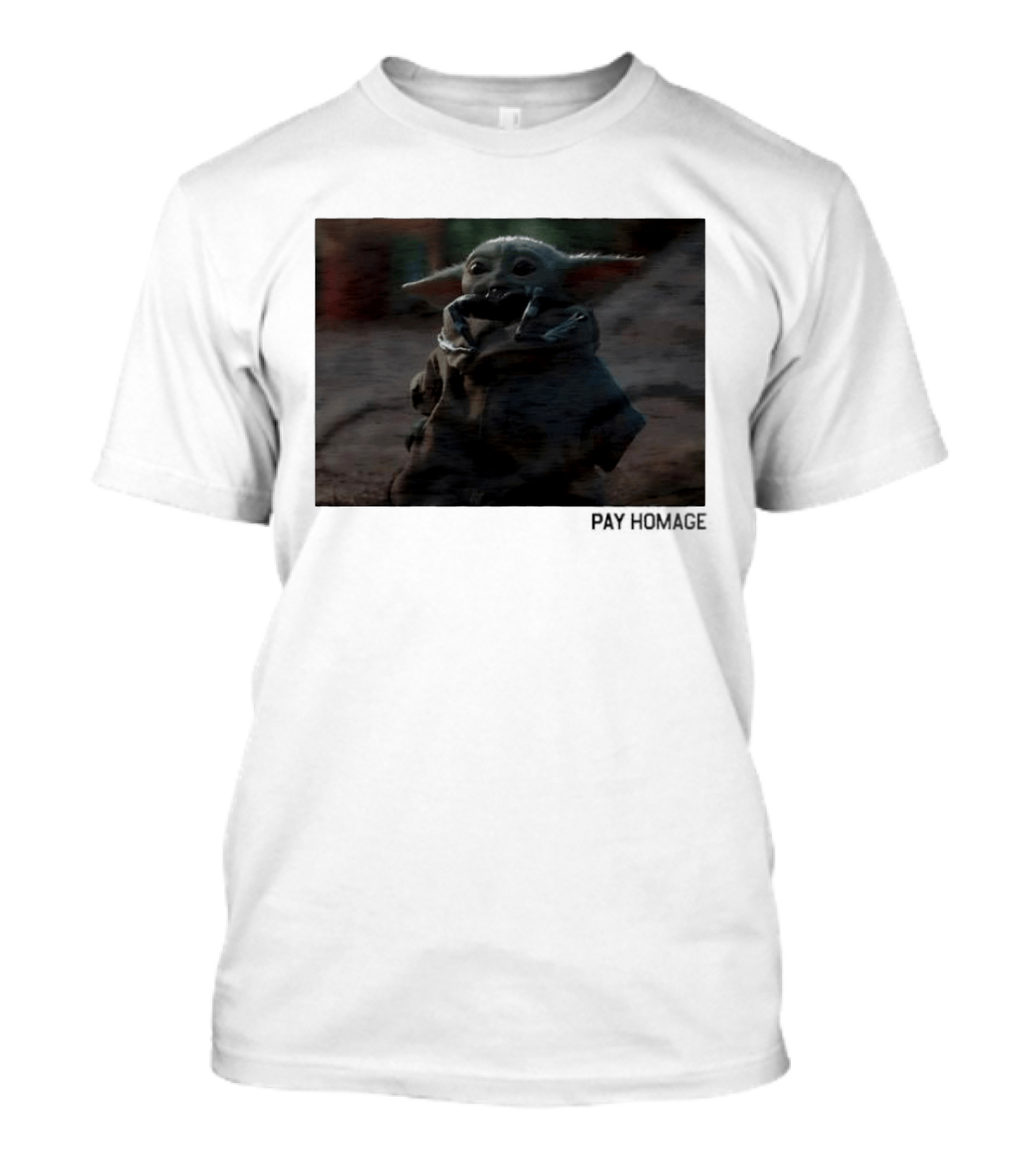 Pay Homage Grogu The Mandalorian Star Wars Iconic Baby Yoda T-Shirt