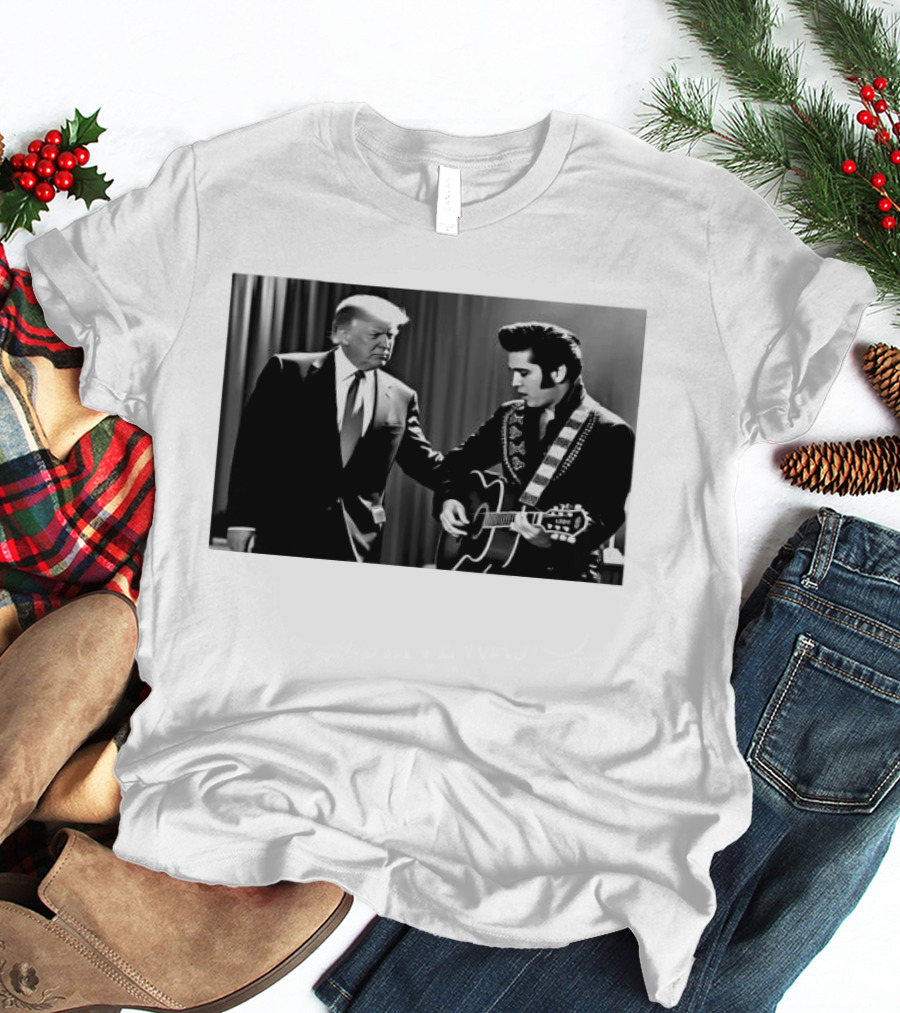 Trump Visits Graceland With Presley Guitar Moment T-Shirt