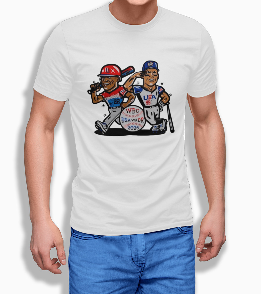 WBC Baseball 2026 USA Vs DR Dominicana 22 USA 99 T-Shirt