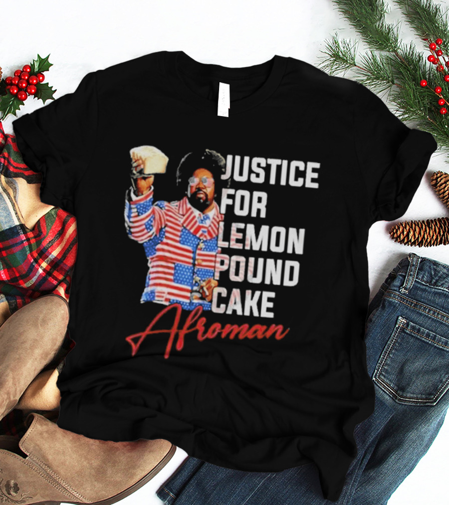 Justice For Lemon Pound Cake Afroman USA Flag Suit T-Shirt