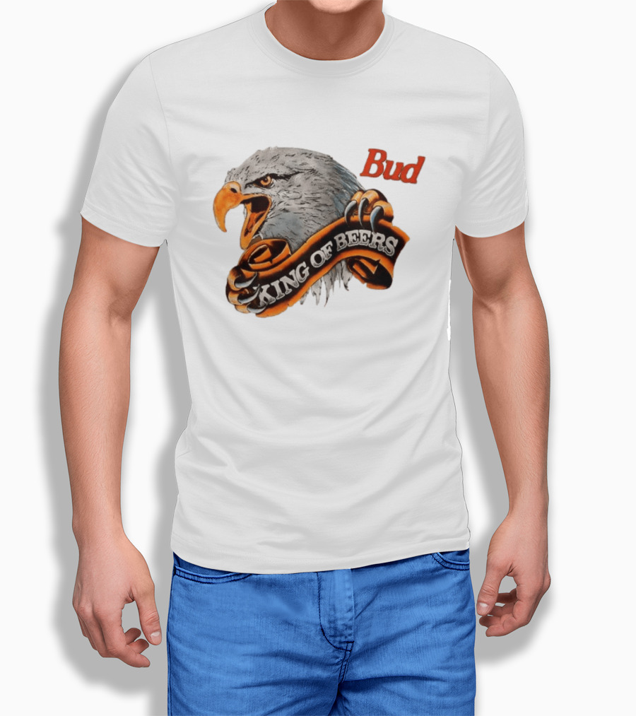 Bud King Of Beers Anheuser Busch Eagle T-Shirt