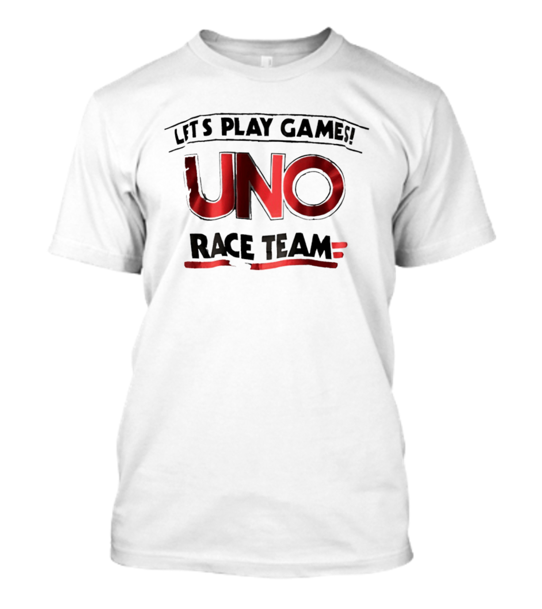Let's Play Games Uno Race Team T-Shirt