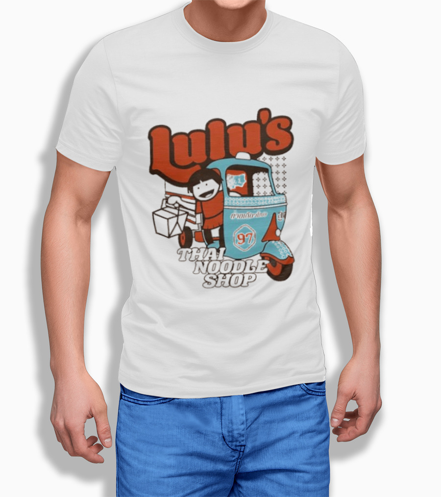 Lulu's Thai Noodle Shop Tuk Tuk Cartoon 97 T-Shirt