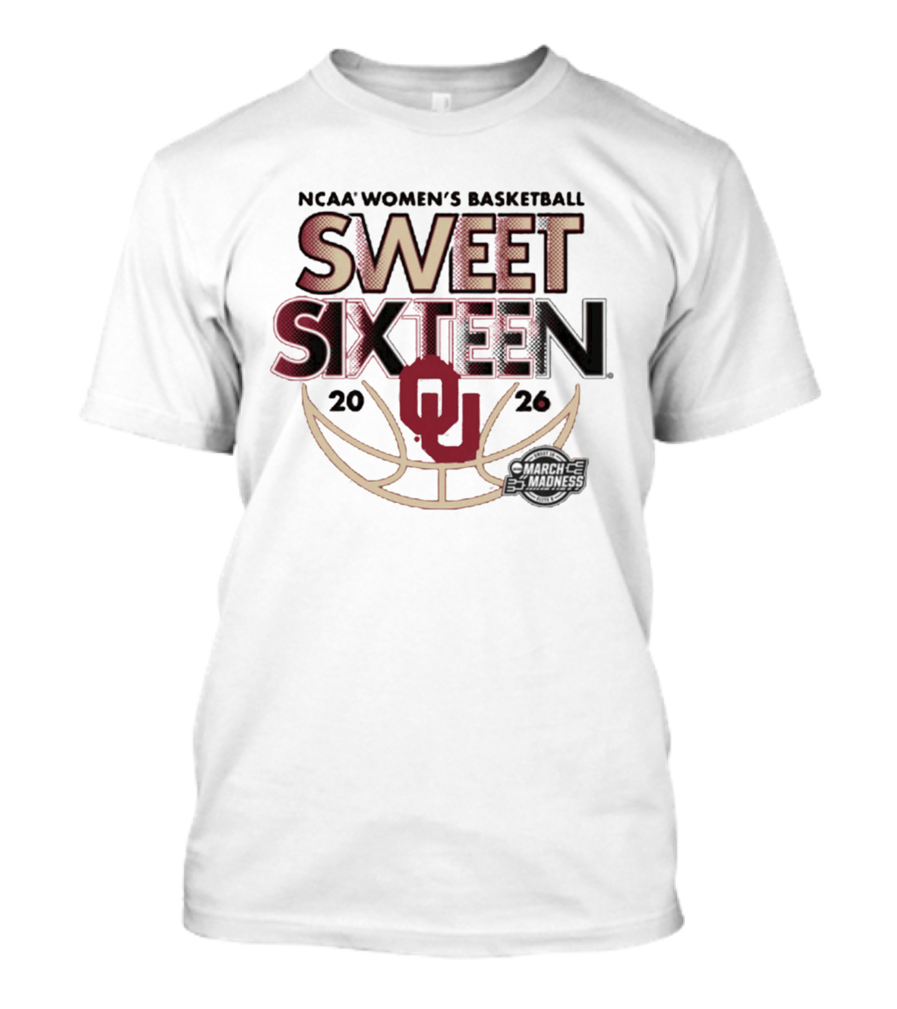 NCAA Oklahoma Women's Basketball 2026 Sweet Sixteen March Madness T-Shirt