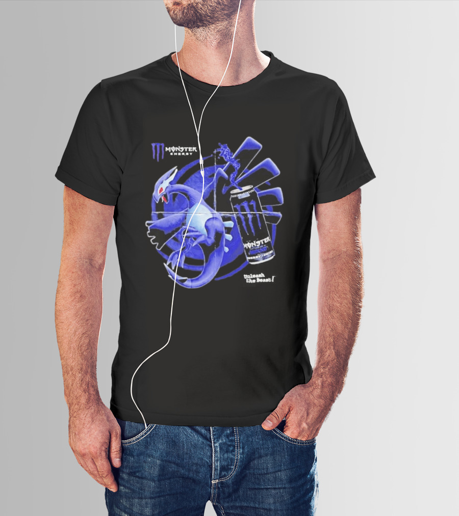 Shadow Lugia Meets Monster Energy Mixxd Burst Fusion T-Shirt