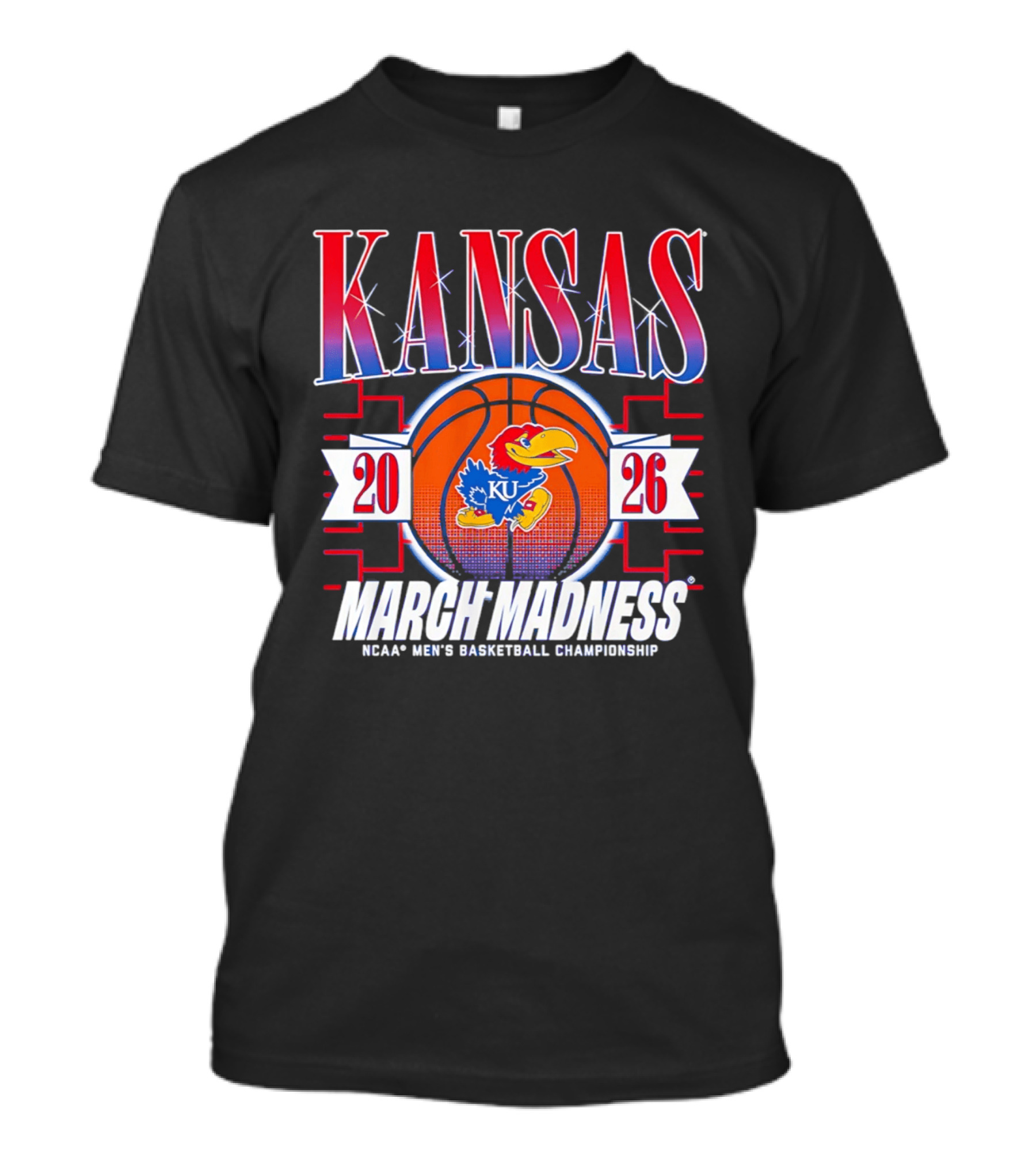 Kansas Jayhawks 2026 NCAA Men's Basketball Championship March Madness T-Shirt