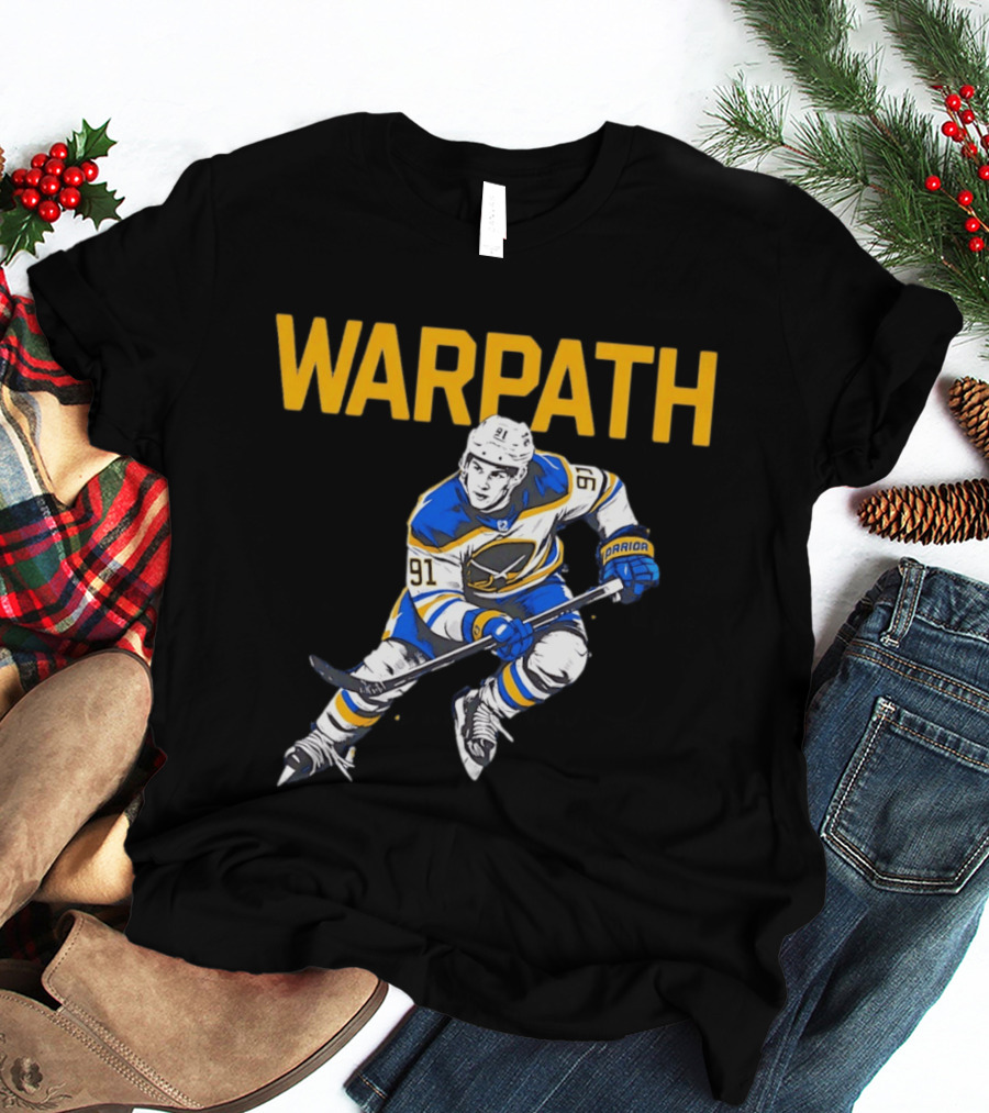 Warpath Josh Doan 91 Buffalo Sabres Hockey T-Shirt