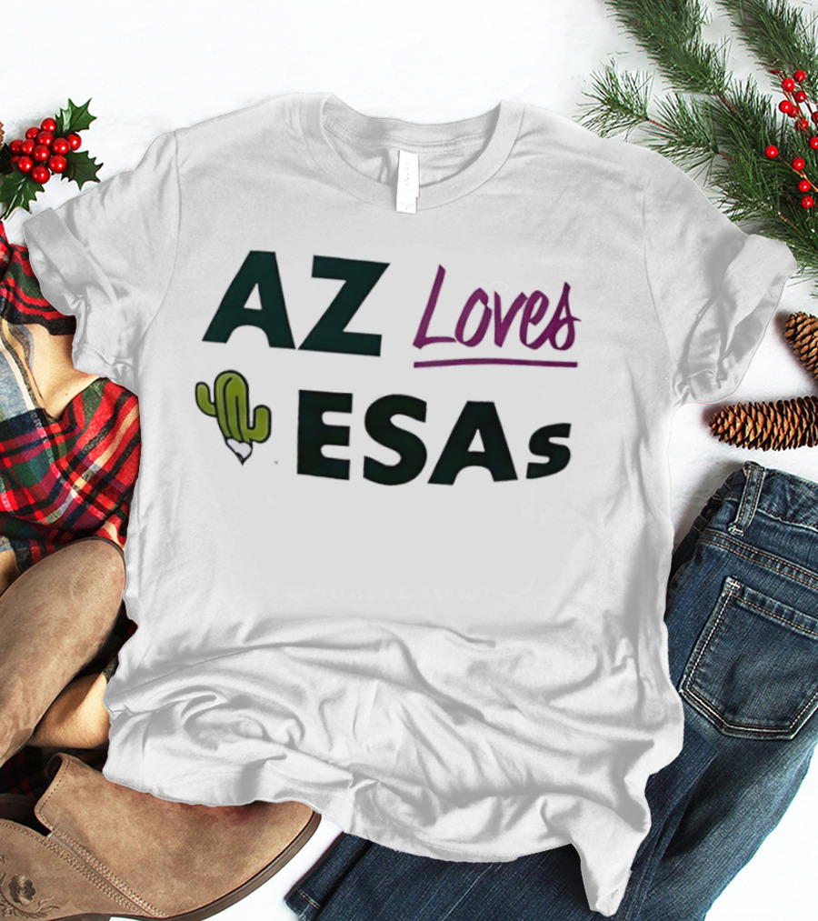 AZ Loves ESAs Cactus Heart T-Shirt
