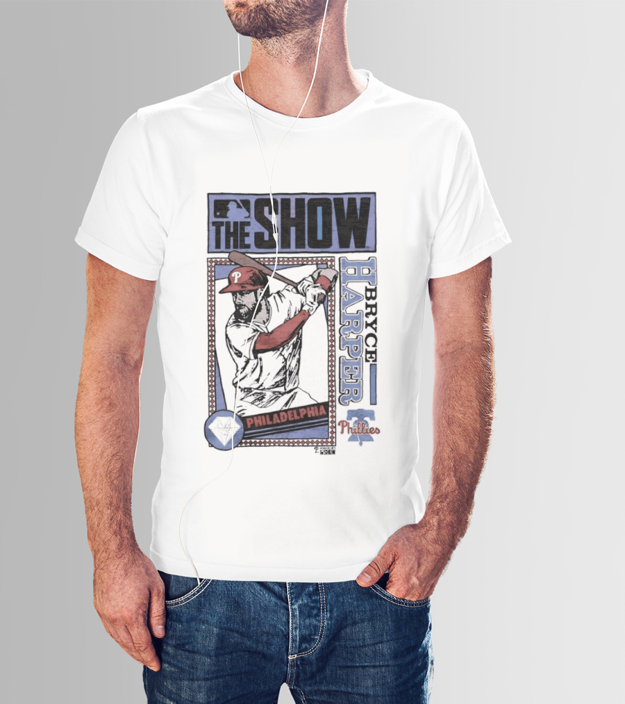 The Show Bryce Harper Philadelphia Phillies MLB Caricature T-Shirt