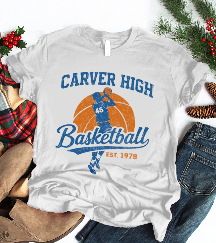 Carver High Basketball 45 Player Est 1978 T-Shirt