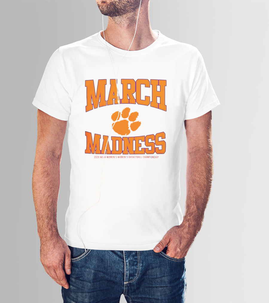 Clemson Tigers Women's Basketball NCAA March Madness 2026 Championship T-Shirt