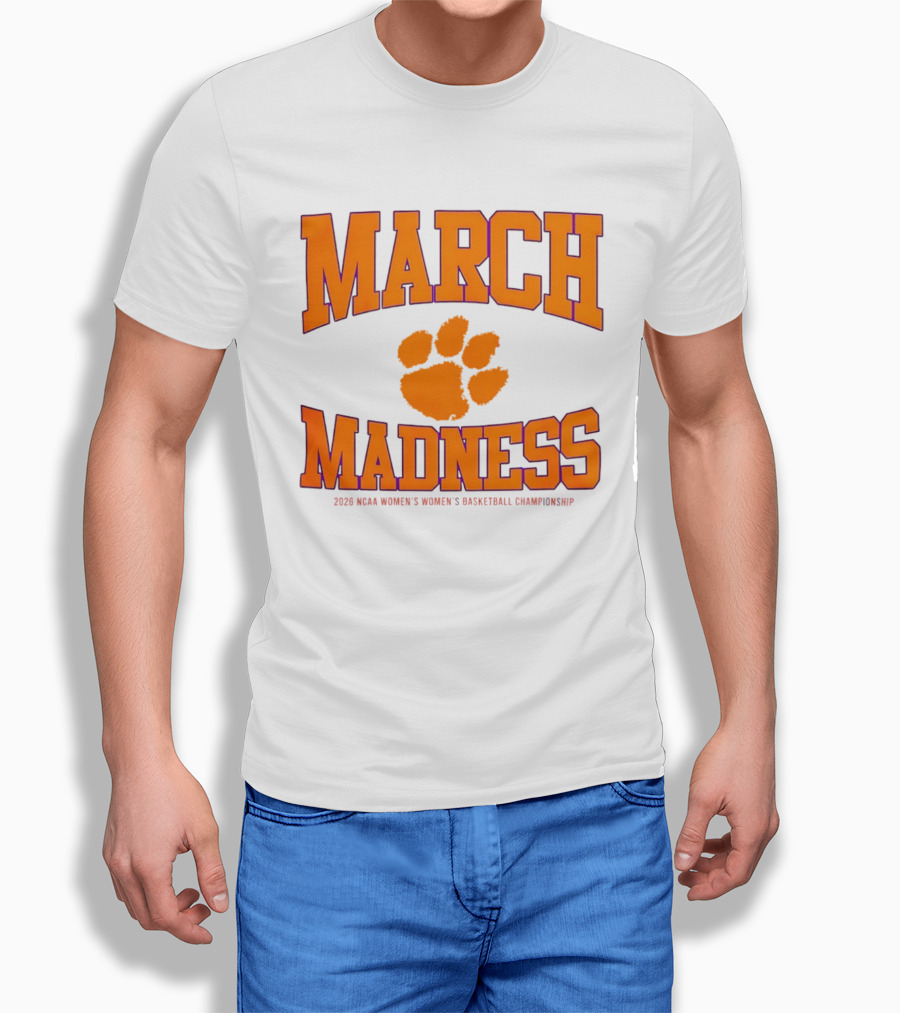 Clemson Tigers Women's Basketball NCAA March Madness 2026 Championship T-Shirt