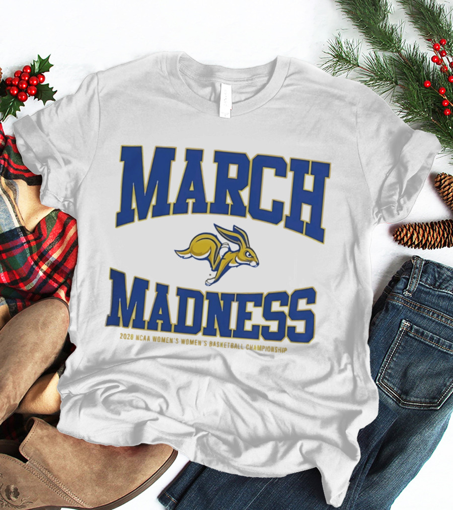 South Dakota State Jackrabbits NCAA 2026 Women's Basketball March Madness Championship T-Shirt