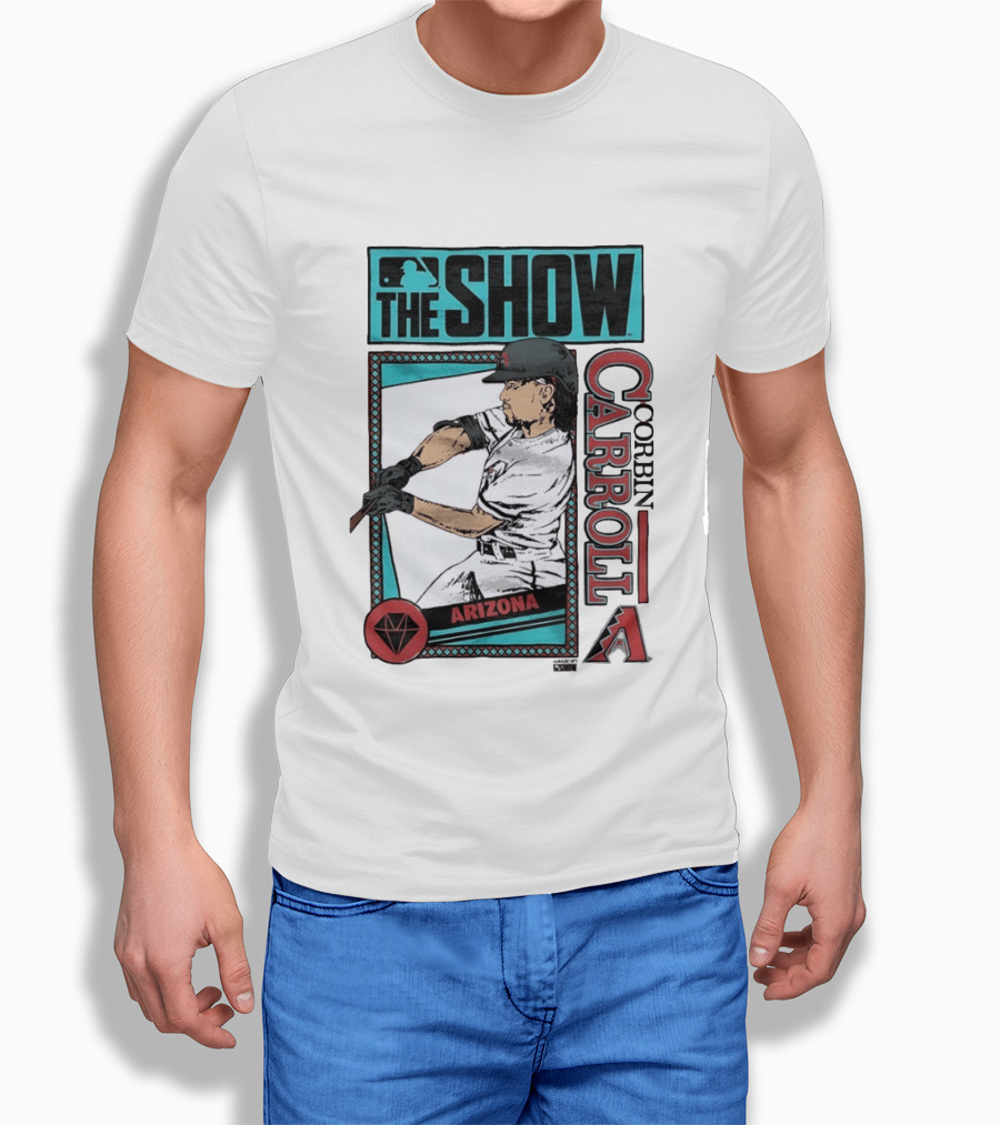 MLB The Show Corbin Carroll Arizona Diamondbacks Baseball Player T-Shirt