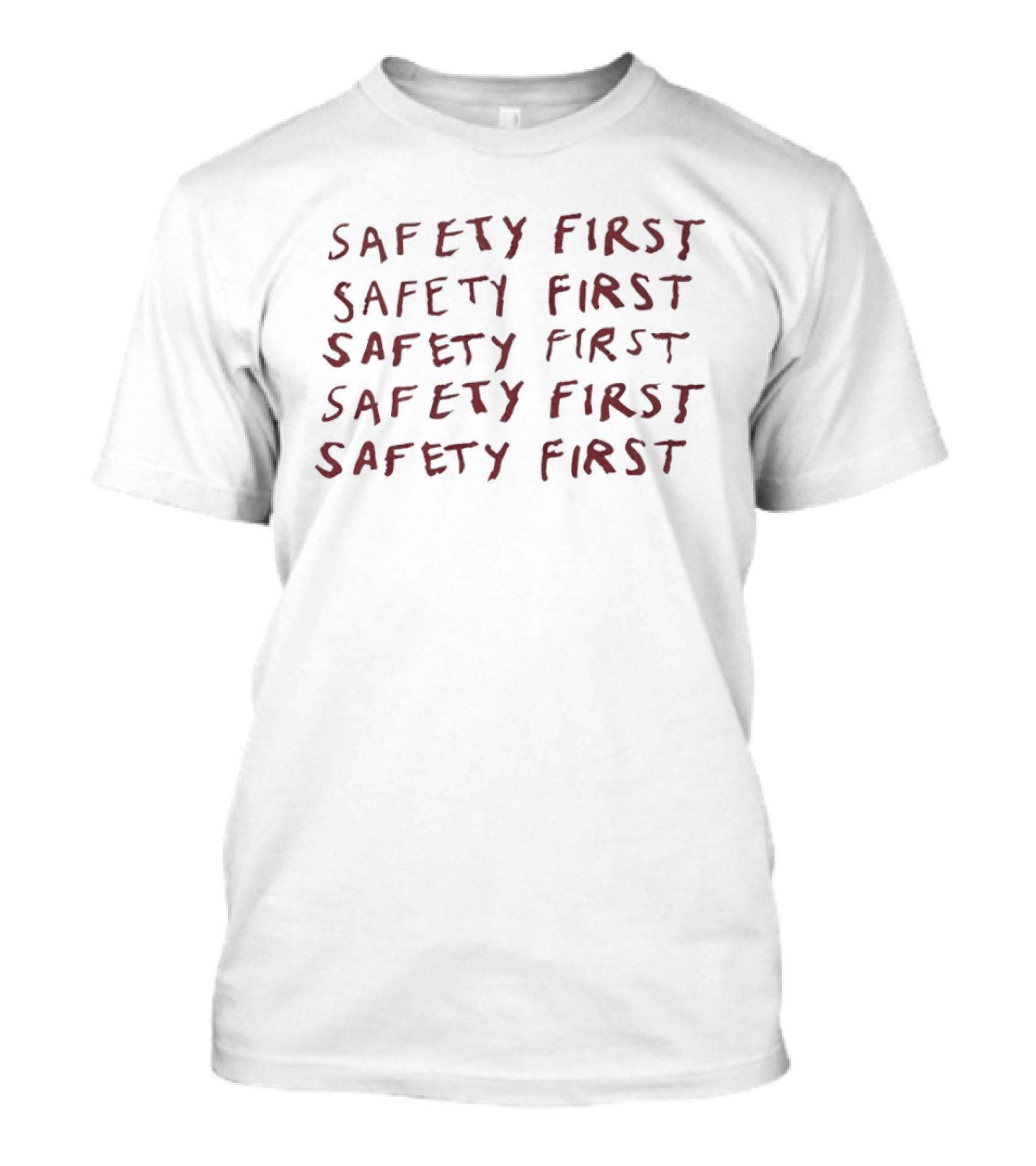 Lady Gaga Safety First Repeated Rustic T-Shirt