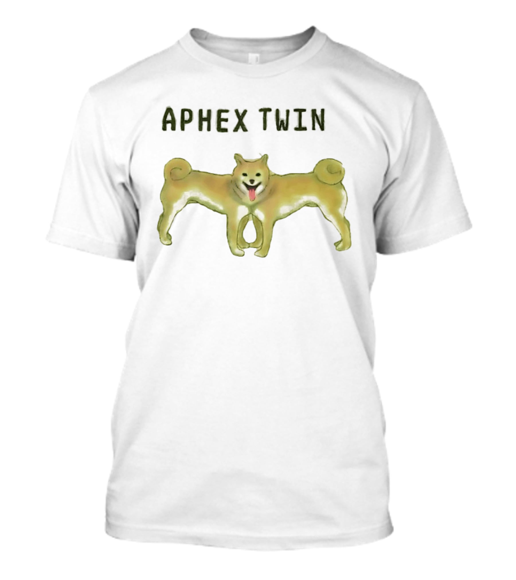 Dog Aphex Twin Two Headed Dog T-Shirt