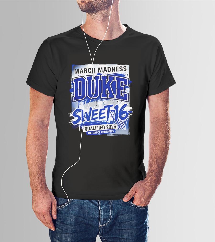 Duke Blue Devils 2026 NCAA March Madness Sweet 16 The Dance Continues T-Shirt