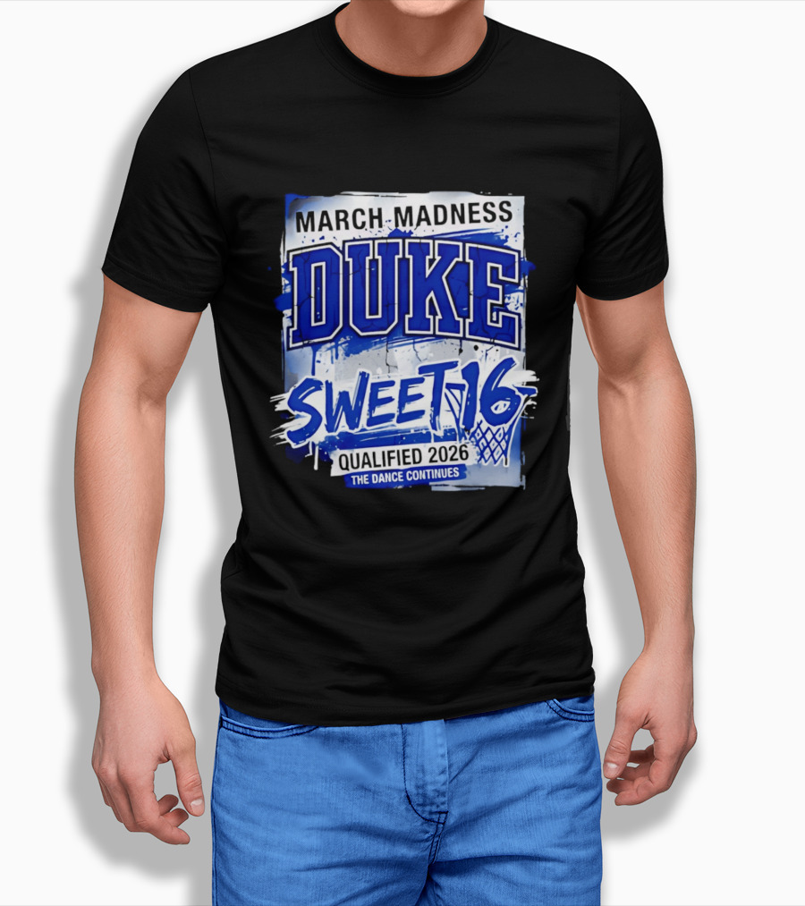 Duke Blue Devils 2026 NCAA March Madness Sweet 16 The Dance Continues T-Shirt