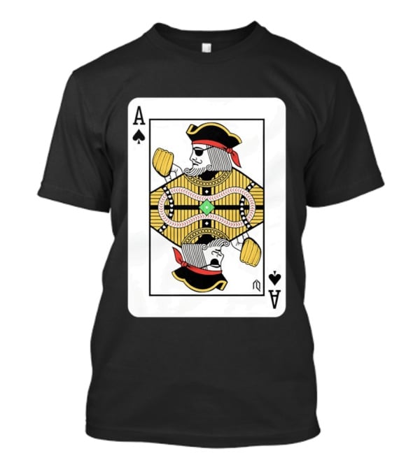Athlete Ace Of Spades Playing Card Pirate T-Shirt