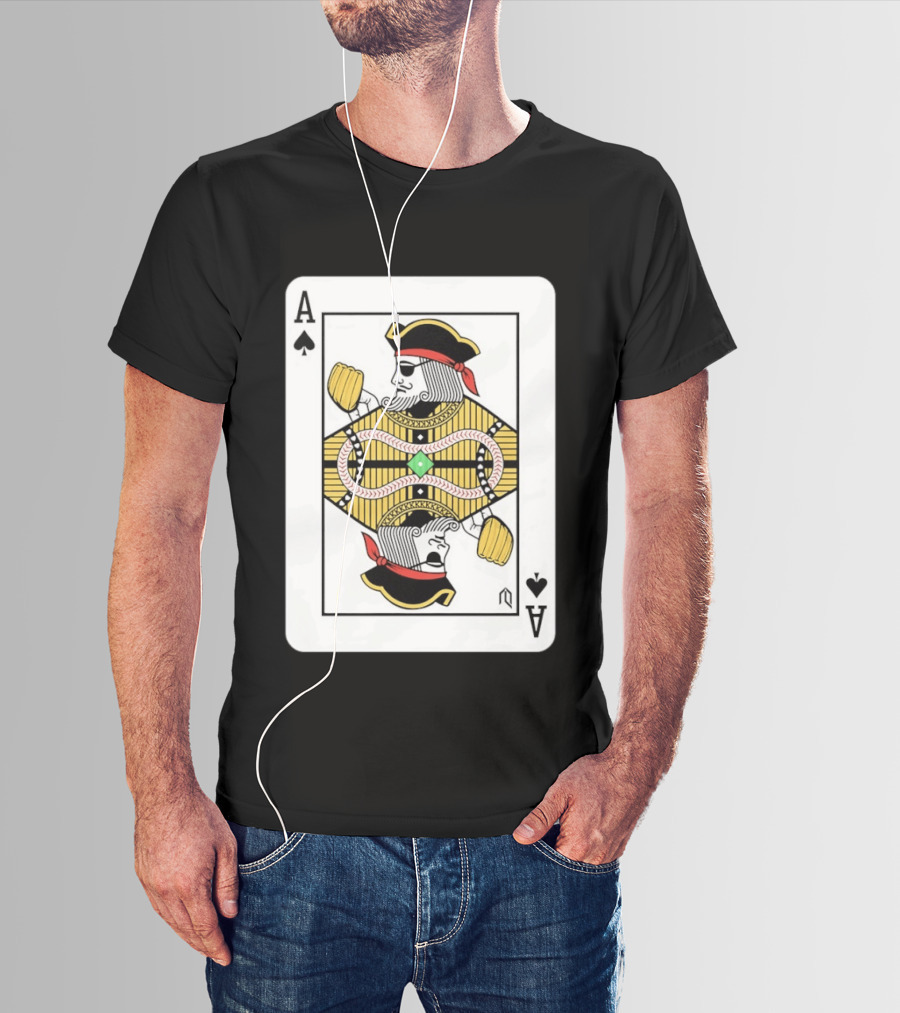Athlete Ace Of Spades Playing Card Pirate T-Shirt