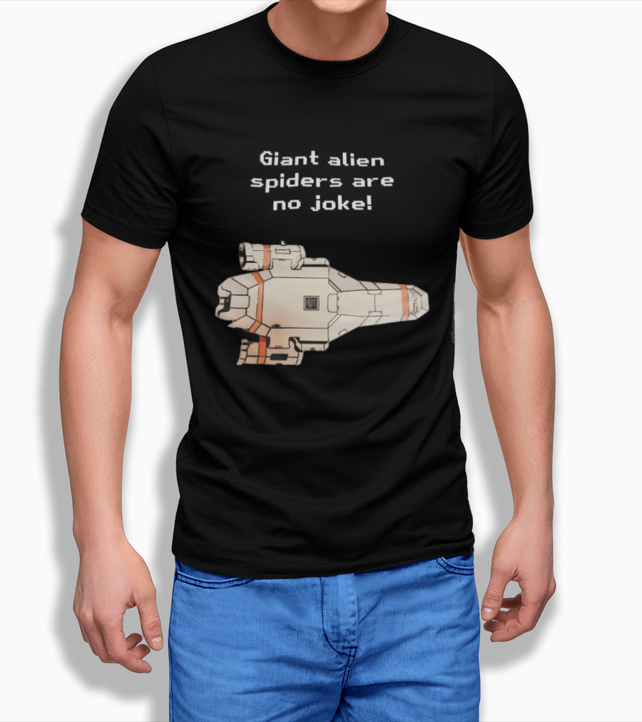 Giant Alien Spiders Are No Joke Spaceship T-Shirt