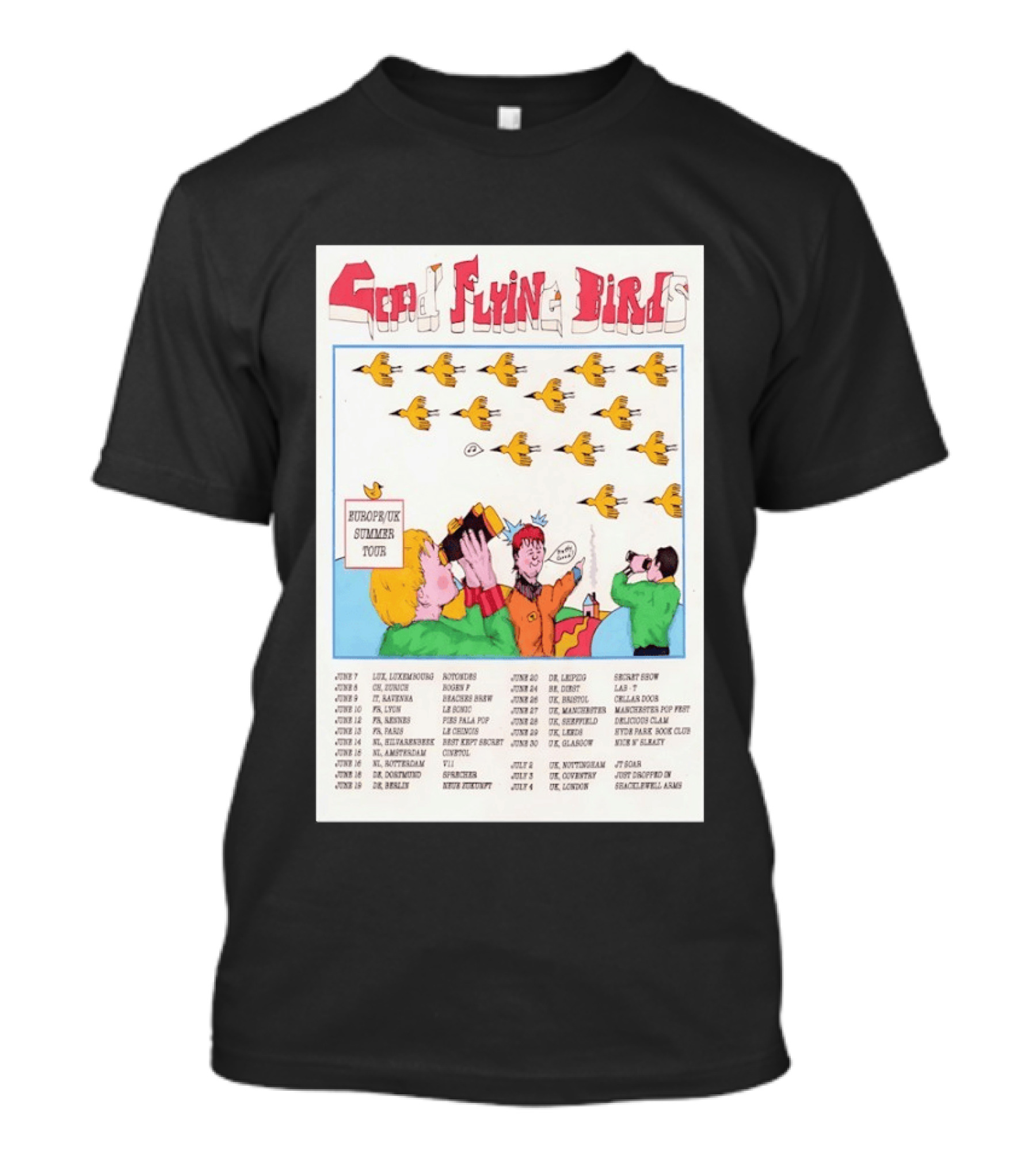 Good Flying Birds Europe UK Summer Tour 2026 Concert Dates T-Shirt