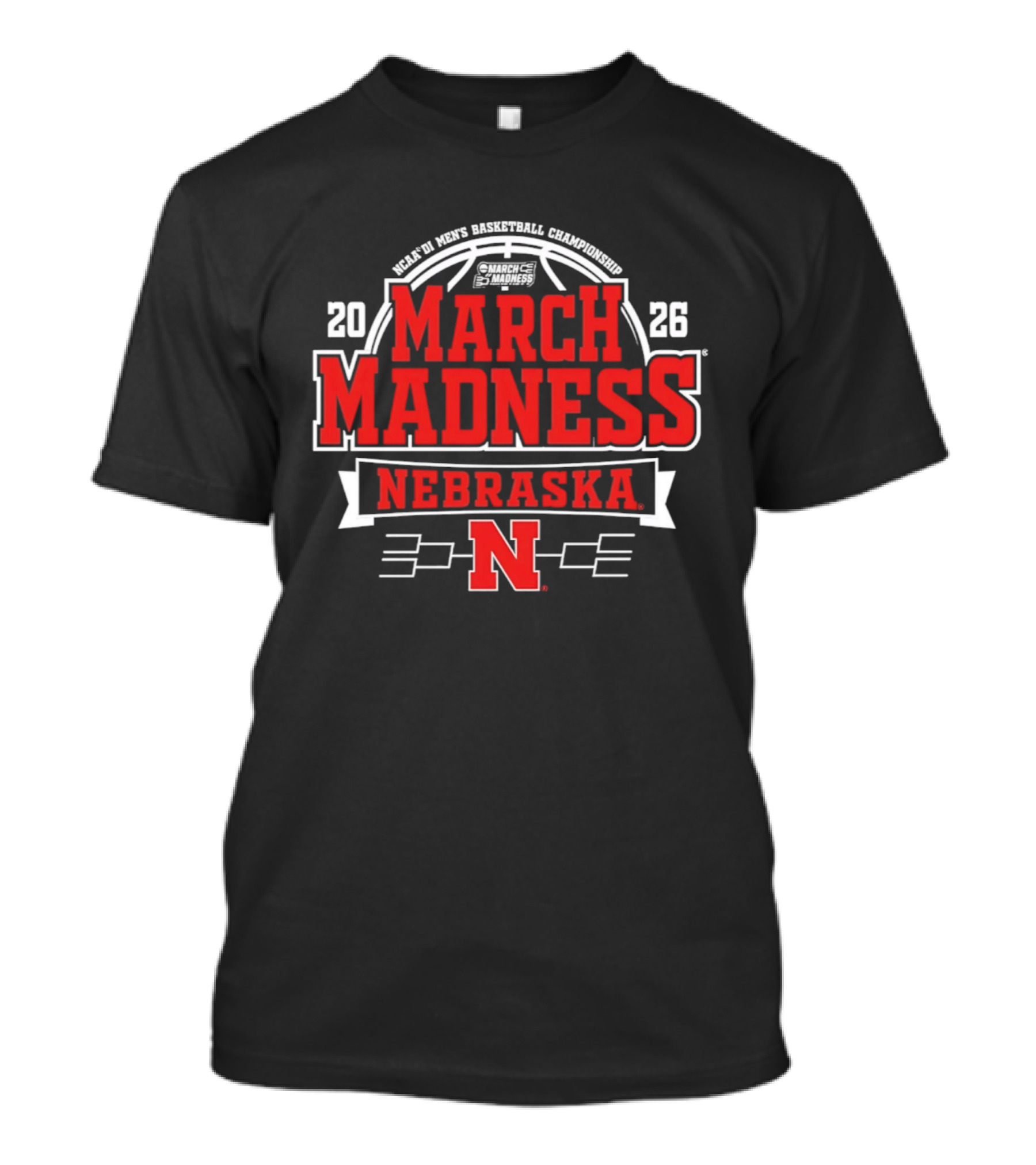 NCAA Men's Basketball Championships 2026 March Madness Nebraska Huskers T-Shirt