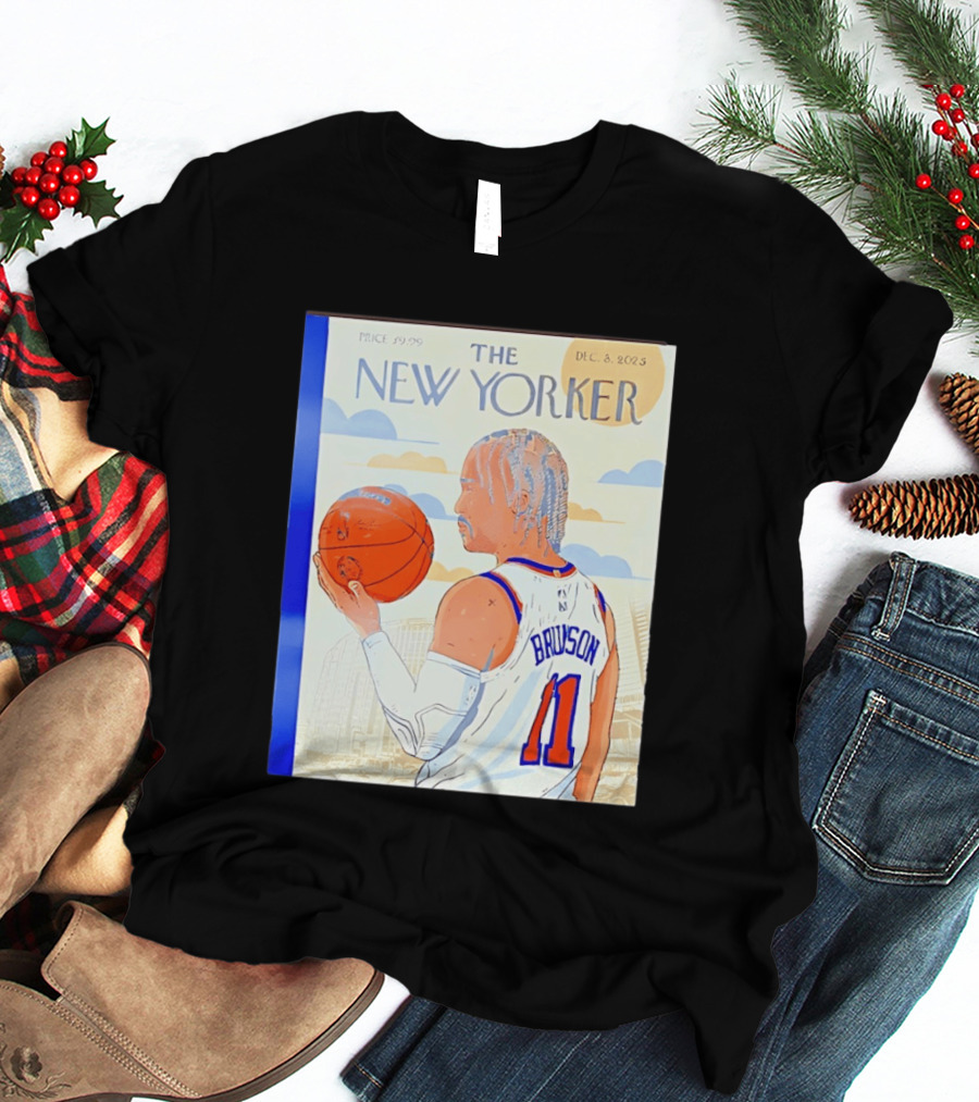 The New Yorker Jalen Brunson 11 New York Knicks Madison Square Garden December 8 2023 T-Shirt
