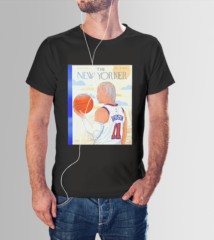 The New Yorker Jalen Brunson 11 New York Knicks Madison Square Garden December 8 2023 T-Shirt