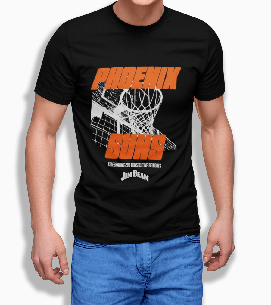 Phoenix Suns 200 Consecutive Sellouts Celebration Jim Beam T-Shirt
