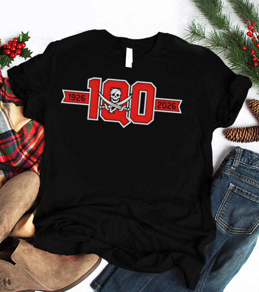 Piratas De Quebradillas BSN 100 Years 1926 2026 Celebration T-Shirt